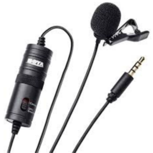 BOYA By-m1 3.5mm Electret Condenser Microphone with 1/4" Adapter for Smartphones, DSLR, Camcorders
